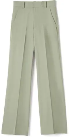 【GRL グレイル】センタープレスストレートパンツ　グリーン