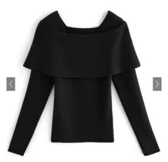 オフショルニットトップス