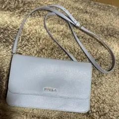 FURLA ライトグレー ショルダーバッグ