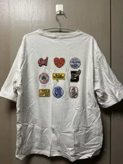 BEAMS HEART パッチ付きホワイトTシャツ M