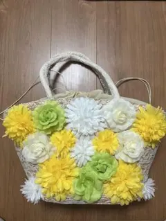 お花のカゴバック