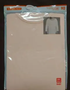 ユニクロ ウォームコットンストレッチインナー 長袖ピンク色 サイズ90