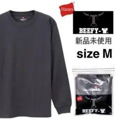 新品未使用 ヘインズ ビーフィー ロンT ダークグレー Mサイズ 国内正規品のサムネイル