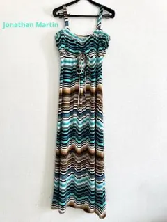 JONATHAN MARTIN ストライプ マキシ丈 リゾートワンピース XL