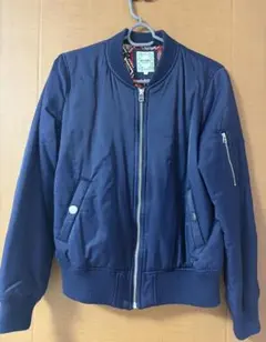 BEAMS HEARTネイビー ジップアップジャケット