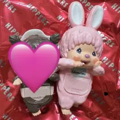 HIPPERS Monchhichi　モンチッチ　ヒッパーズ　チムたん　ピンク