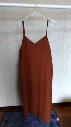 URBANResearchキャミソールワンピース ブラウン ロング丈
