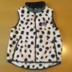ブチ柄　BREEZE フリースベスト 130　新品未使用　タグ無し！