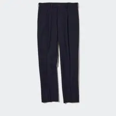 UNIQLO タックテーパードパンツ ブラック メンズ