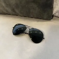 【極美品】レイバン サングラス RB3026 アビエーター ラージメタルII 黒