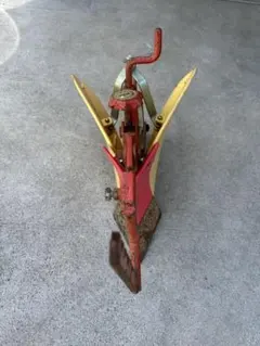 黄色の培土機（羽付き・長さ調節可）② ホンダ 管理機 F402・F401・F501用 ニューイエロー 培土器（尾輪