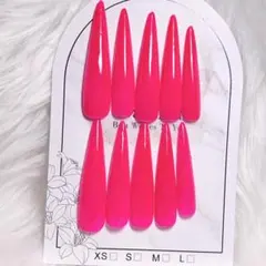 韓国　ギャル　ネイルチップ　ネイル　ロング　スナ系　量産型　y2k ワンホン