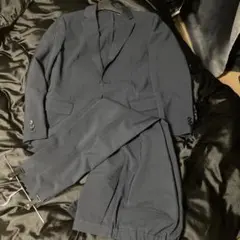 GU ウォッシャブルスーツ　ネイビー　M L