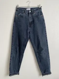 ZARA ダークブルーハイウエストデニム 34