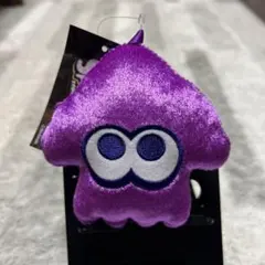 スプラトゥーン3 紫色イカ型ファスナーポーチ