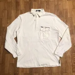90s POLO RALPH LAUREN ハーフジップ コットン 長袖シャツ