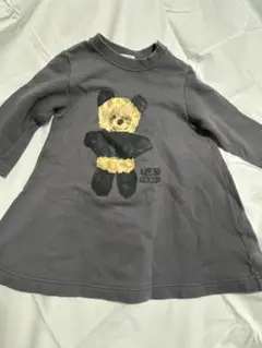 ハッカベビー　ワンピース　スウェット生地