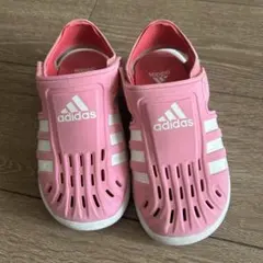 adidas ピンク サンダル　サイズJP19センチ　夏