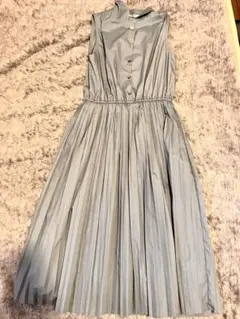 GRL グレイル 水色 ワンピース ノースリーブ シャツワンピ ロングワンピ