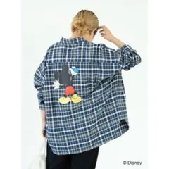 MOUSSY Disney ミッキーマウス 総柄 長袖シャツ - メルカリ