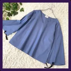 ★送料無料★✨LANVIN en Bleu　フレアスリーブ 調整可 プルオーバーのサムネイル