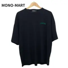 モノマート　Tシャツ　刺繍　ロゴ　ワンポイント　半袖　ブラック　CODEBERZ