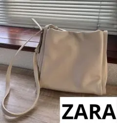 ZARA ショルダー　ハンドバック　2WAY クリーム　ベージュ