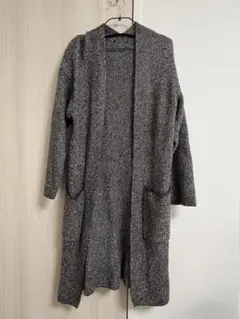 グレー系　ロングカーディガン　コート