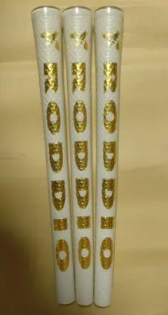 RODDIO CADEROグリップ ３本セット ホワイト/ゴールド