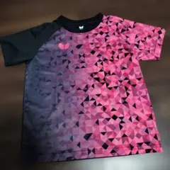 Butterfly 卓球ウェア Sサイズ ピンク黒幾何学