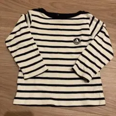 PETIT BATEAU ストライプ長袖カットソー 24m
