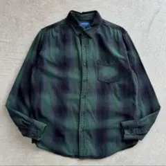 vintage shirt オンブレ チェック