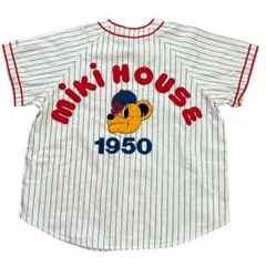 90s ビンテージ　ミキハウス　MIKIHOUSE　ベースボールシャツ メンズMのサムネイル