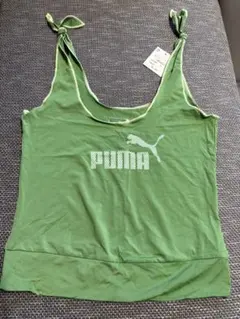 PUMA 緑色 ノースリーブトップ S