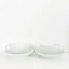 ロイヤルコペンハーゲン ホワイトフルーテッド ハーフレース カップ＆ソーサー