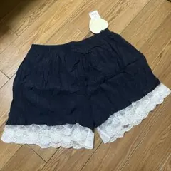 【新品】コクーニスト　ショートパンツ　ルームウェア　ネイビー　Mサイズのサムネイル