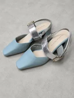 ORiental TRafficパンプスライトブルーシルバー 美品 22.5cmのサムネイル
