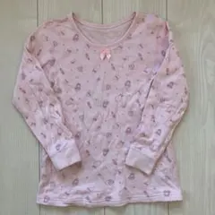 120cm 肌着　厚手　リボン　ピンク　女の子