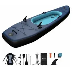 インフレータブルカヤック ネイビー/ターコイズ
