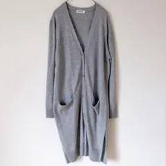 LEPSIM レプシィム ロングカーディガン Vネック 長袖 M グレー