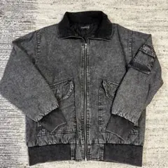 グレー デニムジャケット Lサイズ