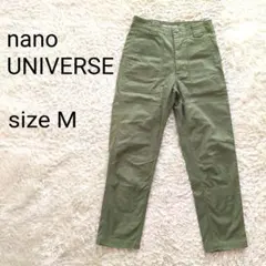 ナノユニバース ベイカーパンツ M カーキ カーゴパンツ カジュアル