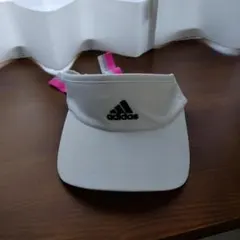 adidas HEAT.RDY ホワイトキャップ リボン付きゴルフサンバイザー