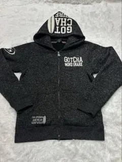 GOTCHA MIND SHARE フードパーカー フリース ロゴ入り