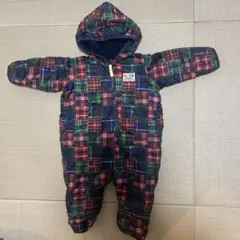 チェック柄ジャンプスーツ