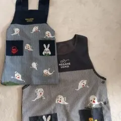 MEGANE USAGI 子供用エプロンと大人用セット　ねないこだれだ