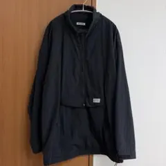 retock's ハーフジップ ナイロンジャケット ブラック　M アノラック