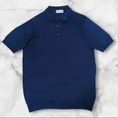 ★希少 2XLサイズ★ ジョンスメドレー ポロシャツ シーアイランドコットン 紺 ☆希少 2XLサイズ☆ ジョンスメドレー ポロシャツ シーアイランド