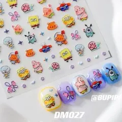 人気 3D ネイルシール キャラクター ネイルアート デコ用品 貼る DM027