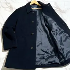 【美品✨】ジェイプレス ハーフコート ヘリンボーン ネイビー M